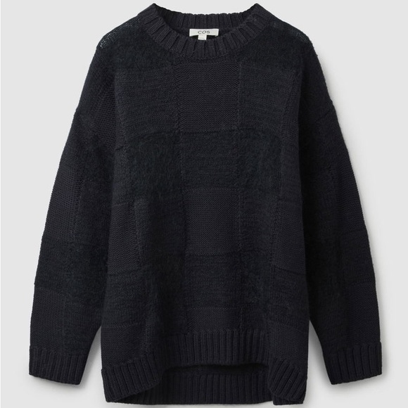 COS Sweaters - COS Oversized Checked Wool Sweater